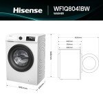 Hisense 8 KG Front Load Inverter Washing Machine