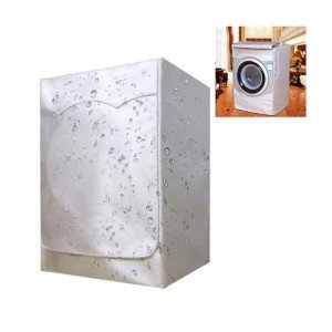 Waterproof Front Loading Washing Machine Cover - Silver