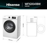 Hisense 10 KG Front Load Washing Machine - White