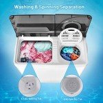 COSTWAY Portable Twin Tub Washing Machine and Dryer