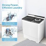COSTWAY Portable Twin Tub Washing Machine and Dryer