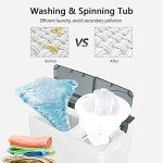 COSTWAY Portable Twin Tub Washing Machine and Dryer