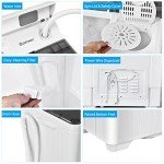 COSTWAY Portable Twin Tub Washing Machine and Dryer