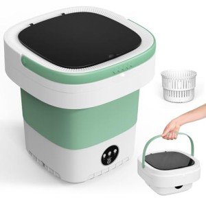 Compact 12L Portable Mini Washing Machine with Spin Basket
