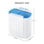 Compact Twin Tub Washing Machine and Spin Dryer
