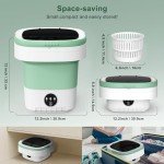 Compact 12L Portable Mini Washing Machine with Spin Basket