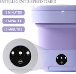 Compact 8L Portable Mini Washing Machine for Apartments