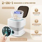 Portable 11L Travel Washing Machine with Spin Dryer