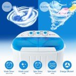 Compact Twin Tub Washing Machine and Spin Dryer