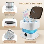Portable 11L Travel Washing Machine with Spin Dryer