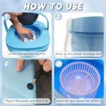Compact Portable Mini Washing Machine with Spin Dryer
