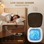 Portable 11L Travel Washing Machine with Spin Dryer