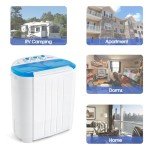 Compact Twin Tub Washing Machine and Spin Dryer