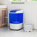 COSTWAY 2 in 1 Mini Portable Washing Machine