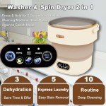 Compact 16L Portable Washing Machine and Spin Dryer
