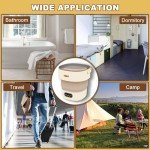Khaki Mini Washing Machine with Spin Dryer, 16L