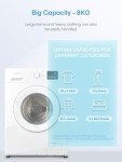 8KG Smart Washing Machine with 15min Quick Wash