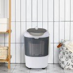 COSTWAY 2-in-1 Portable Washer and Spin Dryer