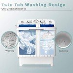 COSTWAY 8kg Portable Twin Tub Washing Machine