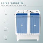 COSTWAY 8kg Portable Twin Tub Washing Machine