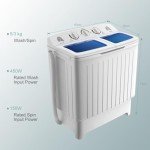 COSTWAY 8kg Portable Twin Tub Washing Machine