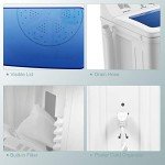 COSTWAY 8kg Portable Twin Tub Washing Machine