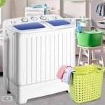 COSTWAY 8kg Portable Twin Tub Washing Machine