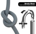 Universal 2.5m Drain Hose Extension Kit for Washers