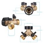 Zocipro 2 Way Brass Y-Splitter for Washing Machines