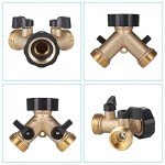 Zocipro 2 Way Brass Y-Splitter for Washing Machines