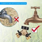 Zocipro 2 Way Brass Y-Splitter for Washing Machines