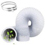 Flexible 10FT Aluminum Dryer Vent Hose with Clips
