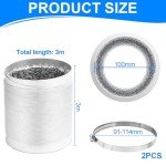 Flexible 10FT Aluminum Dryer Vent Hose with Clips