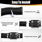TAIHOBO 2m Flexible 4inch Tumble Dryer Hose