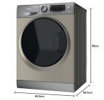 Hotpoint Freestanding Washer Dryer 10kg + 7kg Graphite