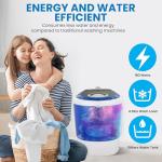 Pyle Portable Top Loader Mini Washing Machine