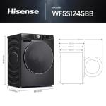 Hisense 12kg Freestanding Washing Machine - Black