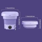 Lizbin Mini Portable Washing Machine, 8L, Spin Option