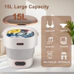 Portable 15L Washing Machine with Spin Dryer