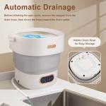 Portable 15L Washing Machine with Spin Dryer
