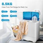 COSTWAY Portable Twin Tub Washing Machine Combo