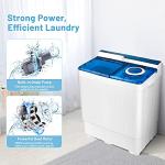COSTWAY Portable Twin Tub Washing Machine Combo