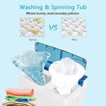 COSTWAY Portable Twin Tub Washing Machine Combo