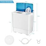 COSTWAY Portable Twin Tub Washing Machine Combo