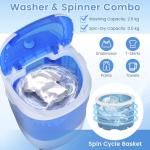 HOMFME Portable 2-in-1 Mini Washing Machine