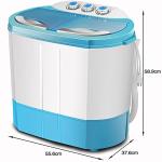Portable Twin Tub Washing Machine with Spin Dryer