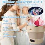 16L Portable Mini Washing Machine and Spin Dryer