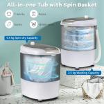 TANGZON 2-in-1 Portable Washing Machine and Dryer
