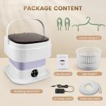 Compact 11L Portable Washing Machine with Spin Dryer