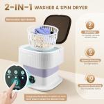 Compact 11L Portable Washing Machine with Spin Dryer